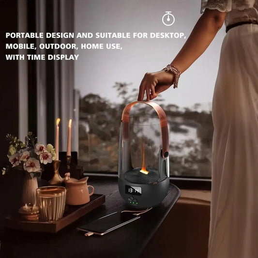 Remote Control Flame Fire Oil Diffuser