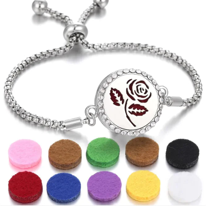 Essential Oil Diffuser Locket Bracelet