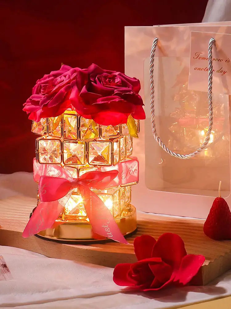 Rose Glow Aromatherapy Diffuser Lamp