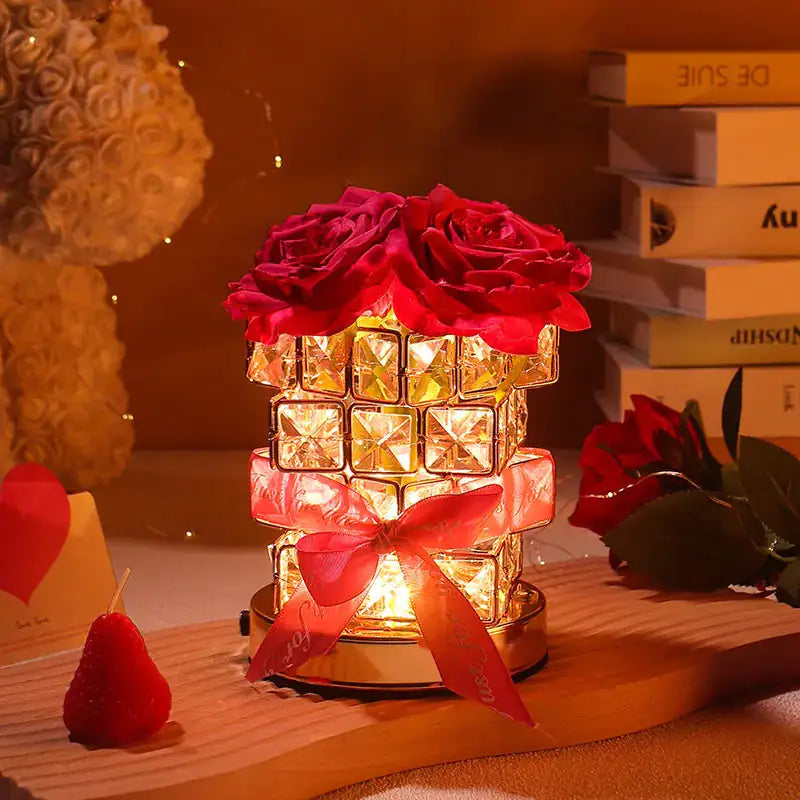 Rose Glow Aromatherapy Diffuser Lamp