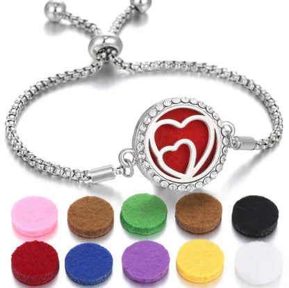 Essential Oil Diffuser Locket Bracelet